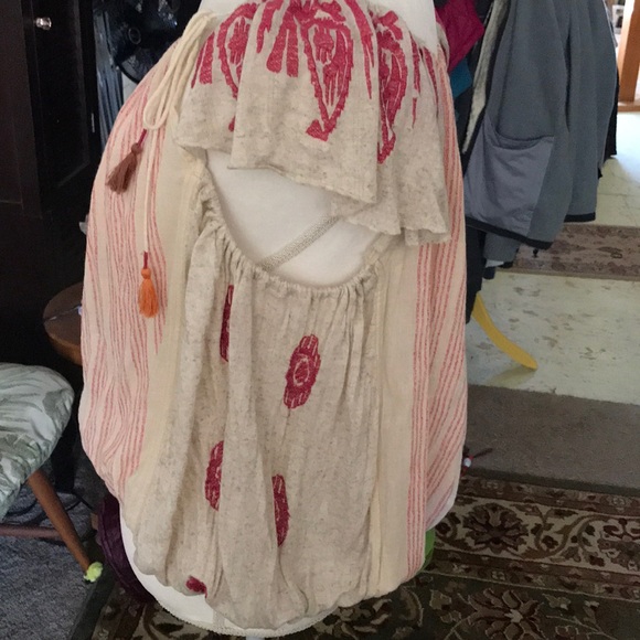 Free people gauze blouse lg - Picture 5 of 6